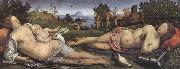 Sandro Botticelli Piero di Cosimo,Venus and Mars oil painting reproduction